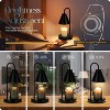 FAAYFIAN Adjustable Candle Warmer Lamp with Timer,Wood Base Metal Shade,Birthday Gifts for Women Mom - 3 of 4