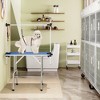 ROOMTEC Adjustable Dog Grooming Table, Foldable Home Pet Grooming Tables with Arm/Noose/Mesh Tray - 2 of 4