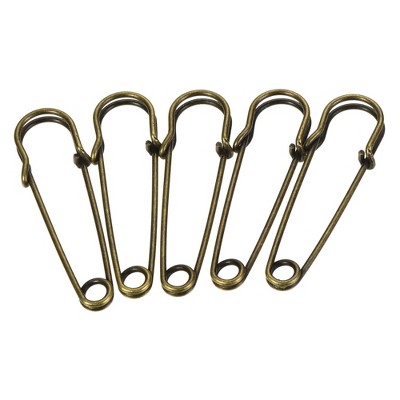 Unique Bargains Metal DIY Blankets Crafts Brooch Making Home Sewing Large Safety Pins 40 Pcs