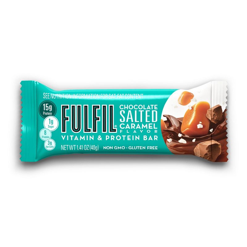 Fulfil Chocolate Salted Caramel Protein Bars - 5.64oz/4ct, 2 of 10