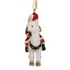 Design Toscano Santa's New Xmas Ride Llama Holiday Ornament: Set of Three - 2 of 4