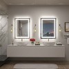 Apmir Super Bright 192 LEDs/m Front LED Lighted Anti-Fog Tempered Glass Bathroom/Vanity Mirror with ETL & 3-Year Warranty - 3 of 4