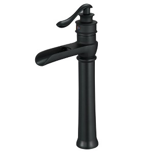 BWE Waterfall Single Hole Single-Handle Vessel Bathroom Faucet With Pop-up Drain Assembly - 1 of 4