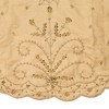 Kurt Adler 48" Gold Tree skirt with Handwork Details - image 2 of 3