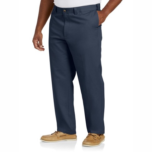 Big And Tall Essentials By Dxl Flat-front Twill Pants - Men's Big And ...