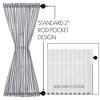 Sawyer Mill Black Ticking Stripe Door Panel 72x40  VHC Brands - 3 of 4