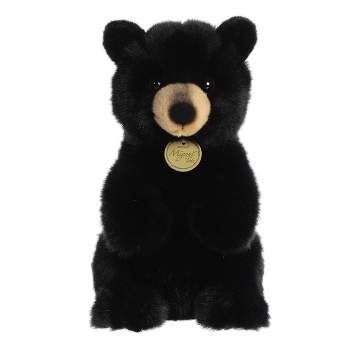 Aurora Medium Sitting Pretty American Black Bear Cub Miyoni Adorable Stuffed Animal 10"