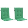 Aghana Digitals 2-Pack Green Oxford Fabric Lowback Chair Cushions - Breathable, Water-Resistant, - 3 of 4
