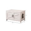 LunaLulinlk Furniture with hidden cat litter box with barn door - 2 of 4