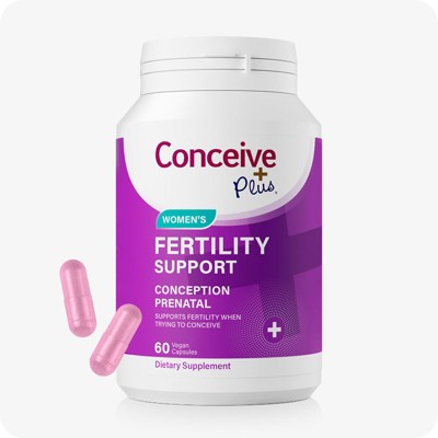 Conceive Plus Fertility Supplements for Women - Prepare For Pregnancy Conception Vitamins + Folic Acid, Biotin- 60ct