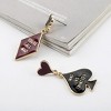 Bohemian Poker Studs - Mismatched Spade & Heart Design for a Playfully Free-Spirited Style - 4 of 4