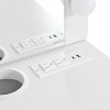 Wall Mounted Floating Makeup Vanity with Mirror & LED Lights, Compact Dressing Table with Power Outlets and Storage Drawers - 4 of 4