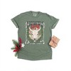 Simply Sage Market Women's Howdy Christmas Bull Short Sleeve Garment Dyed Tee - 2 of 2