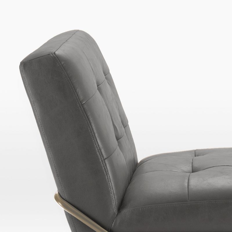 eLuxury Upholstered Tufted Accent Chair, 3 of 12