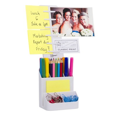 Desktop Organizer and Caddy White - Note Tower