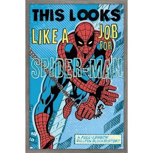 Trends International Marvel Comics Spider-Man - Looks Like A Job Framed Wall Poster Prints - 1 of 4