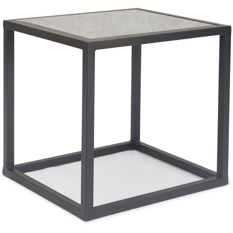 Set of 2 Gramercy Square Mirrored Accent Tables Black - Finch, 3 of 7