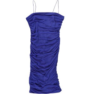 B. DARLIN Stretch Ruched Mesh Lined Spaghetti Dress - 1 of 2
