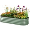 Outsunny Galvanized Raised Garden Bed Kit, Metal Planter Box with Safety Edging - 4 of 4