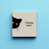 Slickblue Funny Cat Wood Sign – Whatcha Doin'? Quote – 7x7 Rustic Wall or Shelf Décor for Pet Lovers, Color Options - 2 of 3