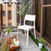 2pk La Vie Stackable Patio Armless Chairs - Lagoon - 3 of 4