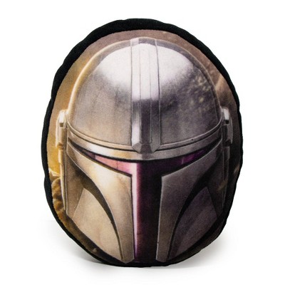 Buckle-Down Dog Toy Squeaker Plush - Star Wars The Mandalorian Helmet