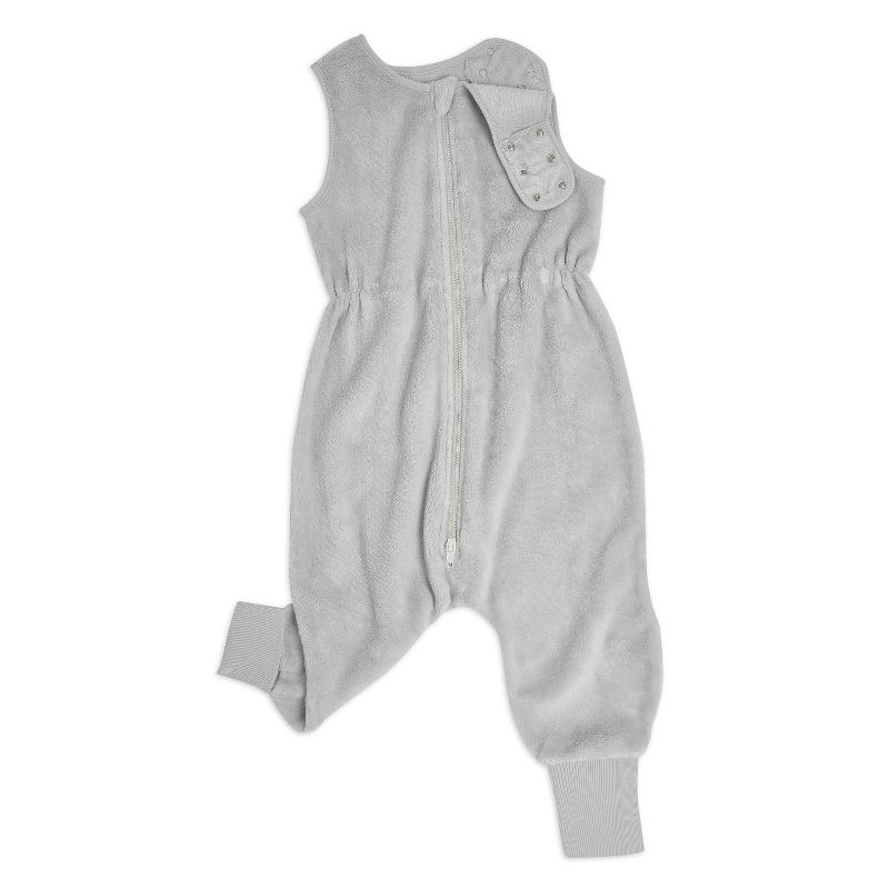 HALO Innovations Sleepsack 100% Cotton Micro Fleece Toddler Wearable Blanket - Gray Polar, 3 of 6