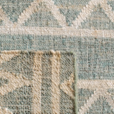 Charcoal & Natural Bohemian 4' x 6' Hand-Woven Kilim Area Rug