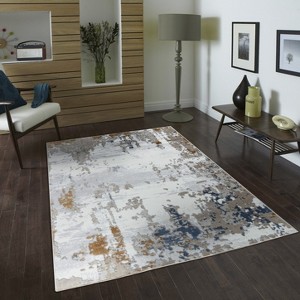 Multi-Color 5'3" x 7' Area Rug ¨C Versatile Living Room, Bedroom, and Dining Accent Rug - Nertpow - 1 of 4
