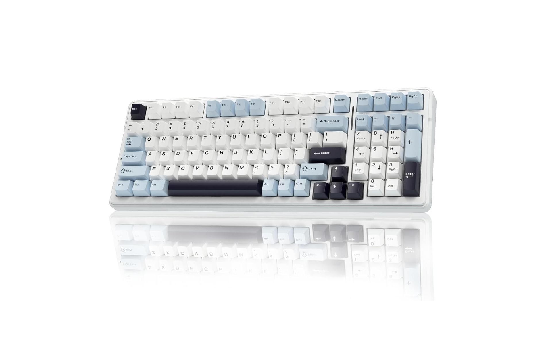 AULA F99, 99-Key, Wireless, Hot Swappable, Mechanical Gaming Keyboard, RGB, 5-Layer Padding, 8000 mAh Battery