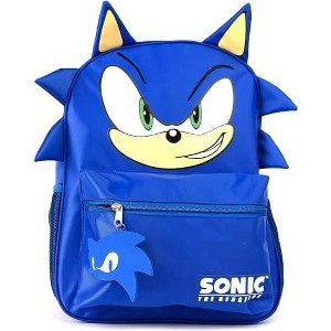 Sonic Backpack for Boys & Girls, Bookbag with Adjustable Shoulder Straps & Padded Back,16 Inch Schoolbag with 3D Features - 1 of 4