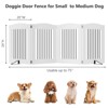 Freestanding Dog Gates,Foldable Dog Fence Indoor Puppy Gate for Stairs,Doorways,Stop Over Fence - 2 of 4