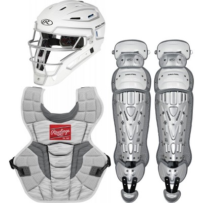 Rawlings Youth Renegade Custom White & Silver Model Catcher's Set