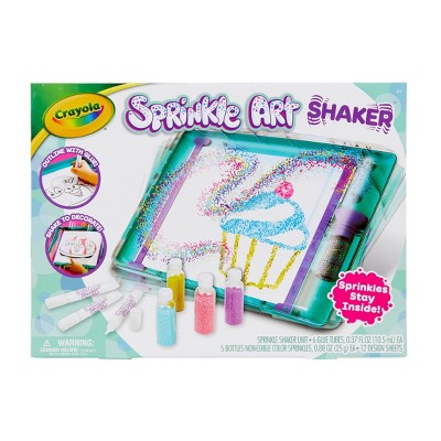 Crayola 12pc Sprinkle Art Shaker with 5 Sprinkle Bottles