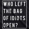 Mens Who Left The Bag Of Idiots Open Sarcastic Offensive T shirt Novelty Top - Crazy Dog Men's T Shirt - 2 of 4