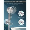Cobbe Wall Mount Hand held Shower Head Holder - 360 Adjustable with Tension Nut - Universal Shower Hose Fits showerhead Holder (Chrome) - 2 of 4