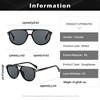 Anna-Kaci Women's Retro-Inspired Double-Bridge Square Sunglasses - 4 of 4