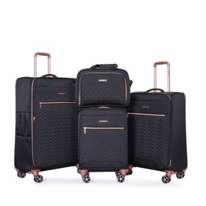 4-Piece Softside Luggage Set with Spinner Wheels, Expandable Lightweight Terylene Suitcases 16", 20", 24", 28" for Travel-Cuddlewood - 1 of 4