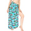 HAPPY BAY Women's Summer Beach Wraps Bikini Pareos Beachwear Cover-Up Skirt Swimwear Vacation Cover Up Sarong Coverups for the Beach One Size Allover - 2 of 4