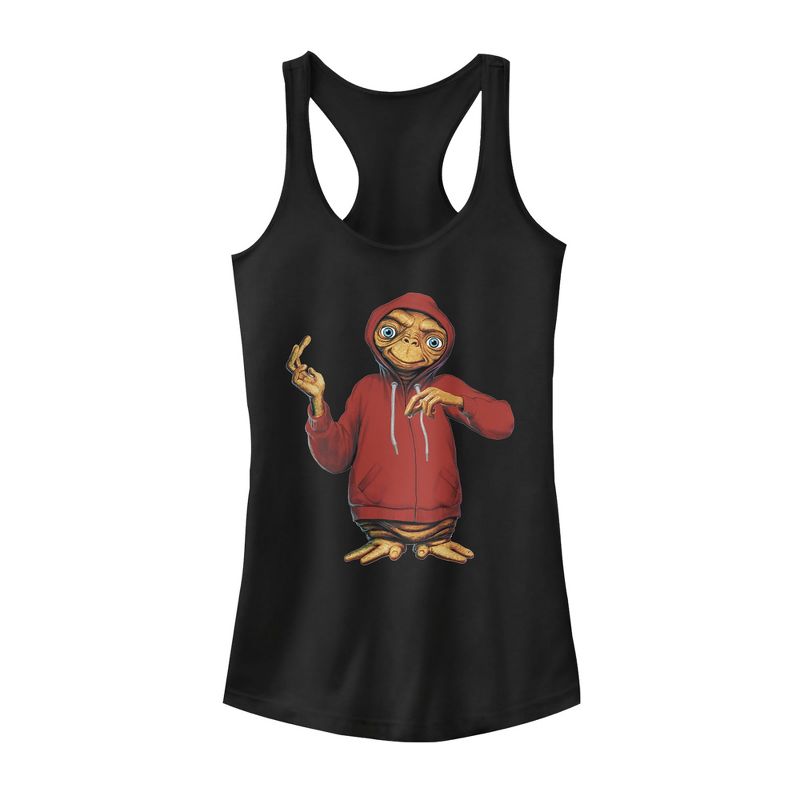 Juniors Womens E.T. the Extra-Terrestrial Alien in Disguise Racerback Tank Top, 1 of 5