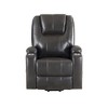 Faux Leather Power Lift Recliner with 2 Cup Holders - 4 of 4