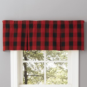 Park Designs Buffalo Check Lined Pleat Valance - 1 of 3