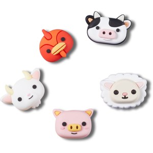 Crocs Jibbitz Farm Animal Faces 3D Shoe Charms 5pk - 1 of 4