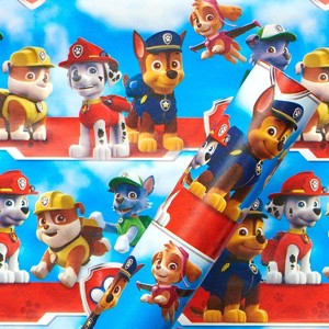 Paw patrol wrapping paper discount