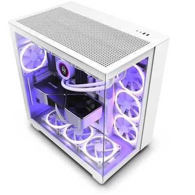 NZXT H9 Flow Dual-Chamber Mid-Tower Airflow Case CMH91FW01.