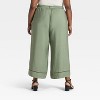 Women's High-Rise Wide Leg Cropped Palazzo Pants - Ava & Viv™ - 2 of 3