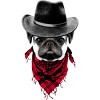Junior's Design By Humans Cowboy Pug By clingcling T-Shirt - 2 of 3