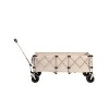 Lightweight Heavy Duty Folding Beach Wagon, Portable Utility Cart with Wheels for Camping, Grocery, Garden - ModernLuxe - 2 of 4