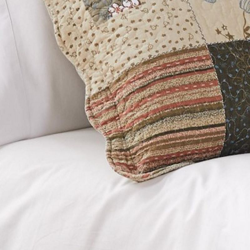 Sedona Quilt And Sham Set 3 Piece Multicolor by Greenland Home Fashion, 3 of 5