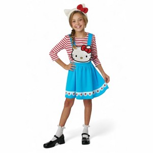 Hello Kitty Hello Kitty Blue Overall Dress Child Costume - 1 of 4